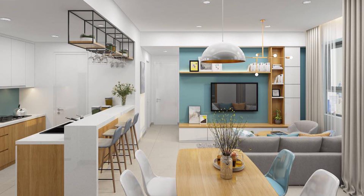 Mẫu nội thất chung cư đẹp, hiện đại do Nội Thất Gỗ Xinh thi công