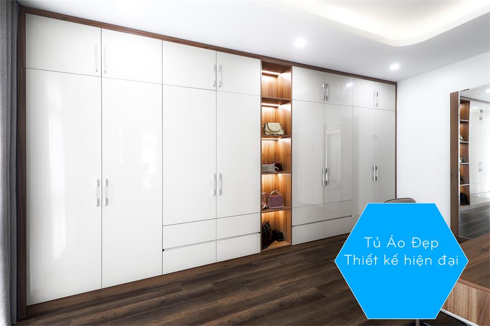 Tủ áo cánh Acrylic đẹp và sang trọng