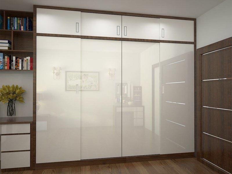 Tủ quần áo Acrylic cửa lùa tiện nghi, sang trọng